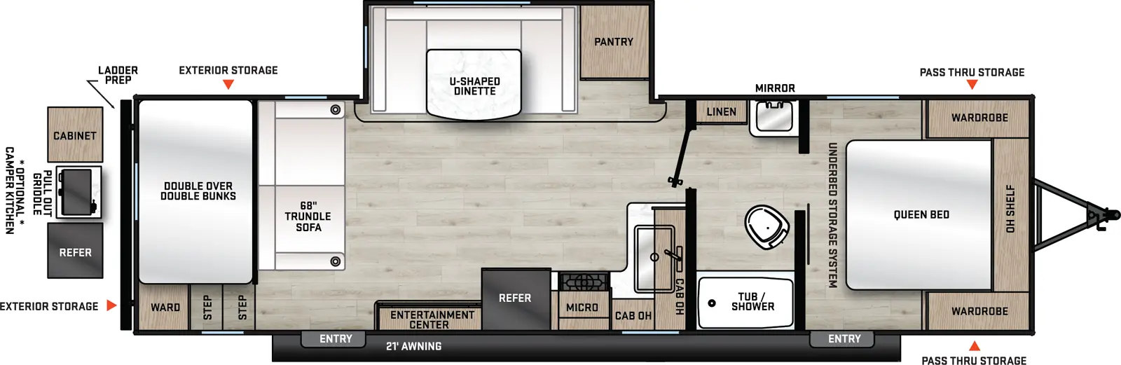 Catalina Summit Series 8 271DBS - DSO Floorplan